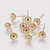Brass Stud Earring Findings X-KK-Q675-83-1