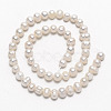 Grade A Natural Cultured Freshwater Pearl Beads Strands X-SPPA004Y-1-3