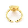 Brass Letter Open Cuff Rings for Women RJEW-G313-01T-G-3