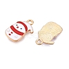 Christmas Theme Alloy Enamel Pendants ENAM-T020-10W-1