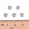 Tarnish Resistant 5-Petal Flower Smooth Surface 304 Stainless Steel Bead Caps STAS-R065-57-4