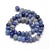Natural Blue Aventurine Gemstone Nuggets Bead Strands G-J337-47-2