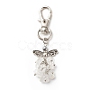 Natural Quartz Crystal Beaded Cluster Pendant Decorates HJEW-JM00697-04-1