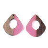 Resin & Walnut Wood Pendants X-RESI-S358-06G-2