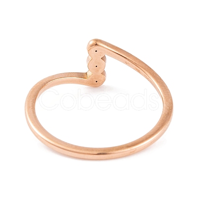 304 Stainless Steel Finger Ring foe Women RJEW-C086-17-RG-1