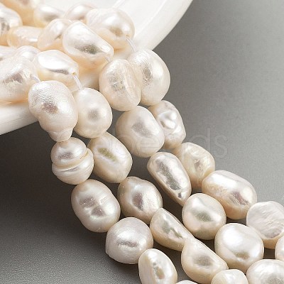 Natural Cultured Freshwater Pearl Beads Strands PEAR-P062-30B-1