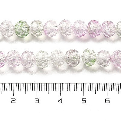 Crack Glass Beads Strands GLAA-M049-01J-1