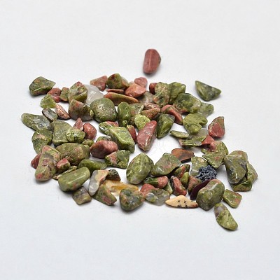 Unakite Chip Beads X-G-O103-14-1