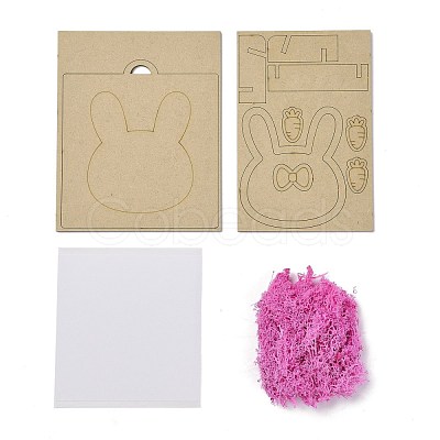 DIY Handmade Wooden Art kits DIY-P014-A07-1