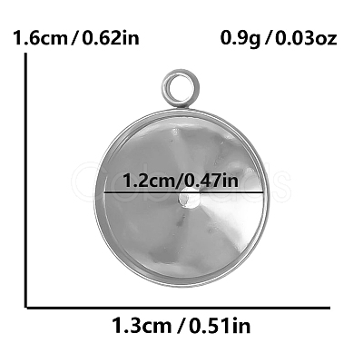 304 Stainless Steel Cabochon Settings PW-WG002AB-04-1