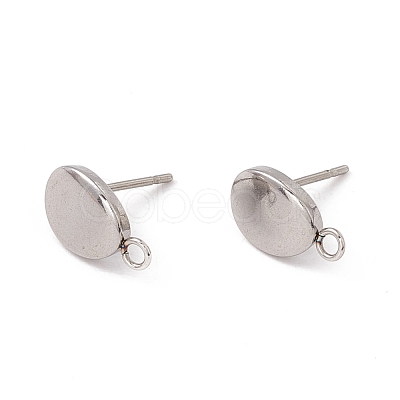 Non-Tarnish 201 Stainless Steel Stud Earring Findings STAS-G266-15P-1