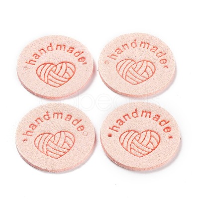 Microfiber Knitting Heart Label Tags PATC-PW0001-001M-1