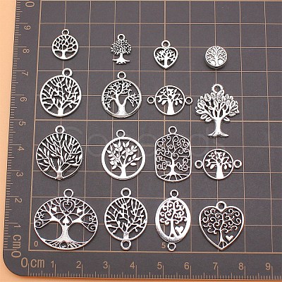 16Pcs Tibetan Style Alloy Pendants PW-WGAEA20-01-1