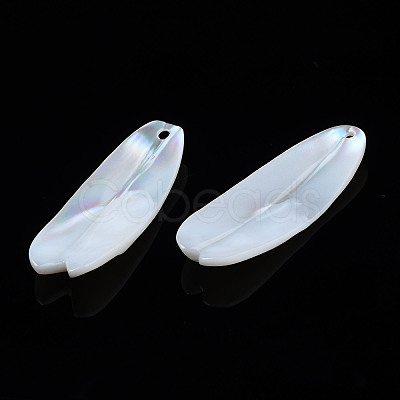 Natural Freshwater Shell Pendants SHEL-S278-046-1