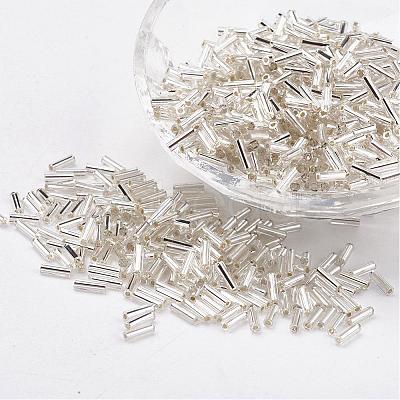 Glass Bugle Beads SEED-E001-6mm-21-1