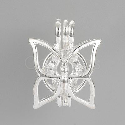 Alloy Diffuser Locket Pendants PALLOY-S062-41S-1