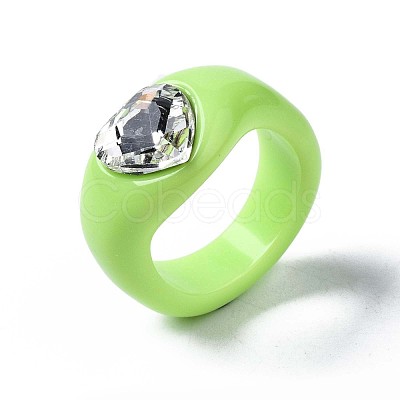 Opaque Acrylic Finger Rings RJEW-Q162-001B-1