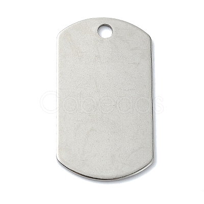 Non-Tarnish 304 Stainless Steel Stamping Blank Tag Pendants STAS-C097-45P-1