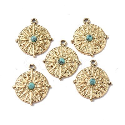 Natural Turquoise Pendants STAS-C064-VC906-1