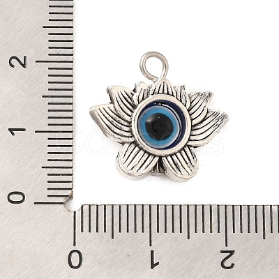 Tibetan Style Alloy Resin Pendants FIND-Z063-07AS-1