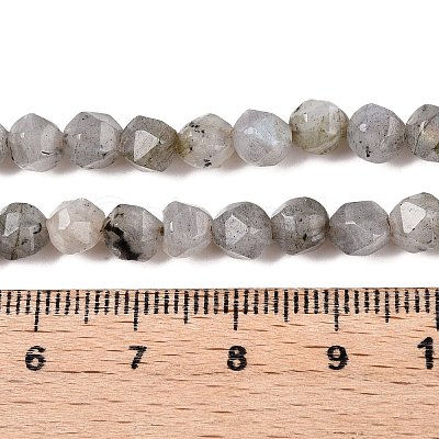 Natural Grey Labradorite Beads Strands G-T138-225-1