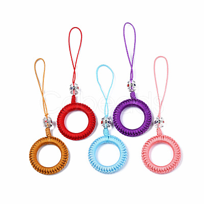 Polyester Tassel Woven Big Pendant Decorations FIND-N052-001-1