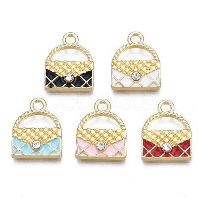 Alloy Enamel Pendants PALLOY-S133-009-1