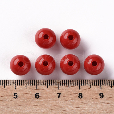 Opaque Acrylic Beads MACR-S370-C10mm-A14-1