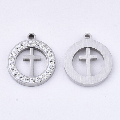 201 Stainless Steel Pendants STAS-N091-19P-1