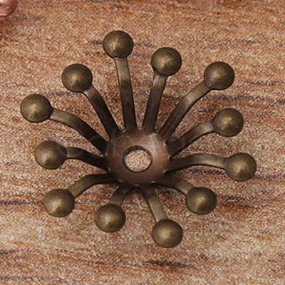 Brass Bead Caps OHAR-PW0003-121E-1