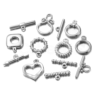 Stainless Steel Toggle Clasps PW-WG419A3-06-1