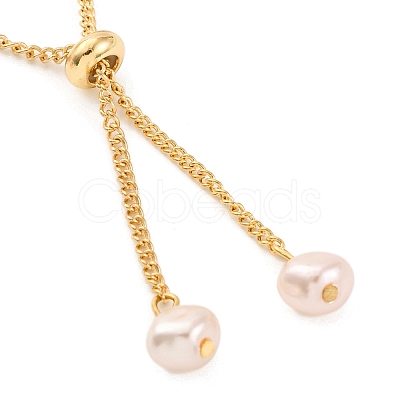 Alloy Imitation Pearl Bracelet for Women BJEW-M018-02A-1