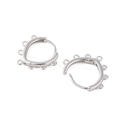 925 Sterling Silver Hoop Earrings Findings STER-B004-12P-1