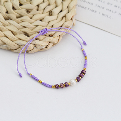  Colorful Beaded Bracelet Sweet and Cute Girl Style Adjustable Imitation Pearl Bracelet Versatile Bracelet AR4716-10-1