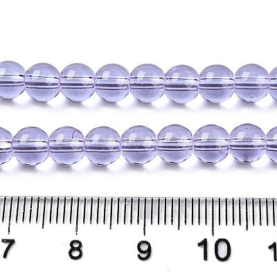 Transparent Glass Beads Strands GLAA-T032-T6mm-01-1