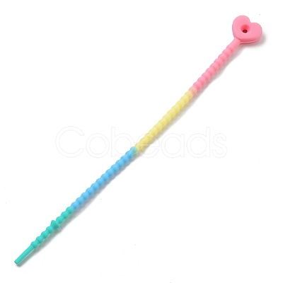 Heart Silicone Cable Ties SIL-T057-01I-1