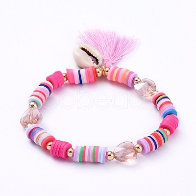 Stretch Charm Bracelets X-BJEW-JB05085-03-1