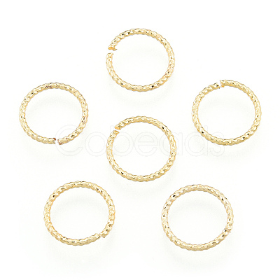 Brass Open Jump Rings KK-N259-56C-1