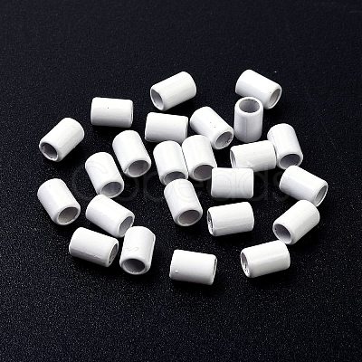 Column Rack Plating Spray Painted Alloy Beads for Jewelry Making PALLOY-F291-01G-1