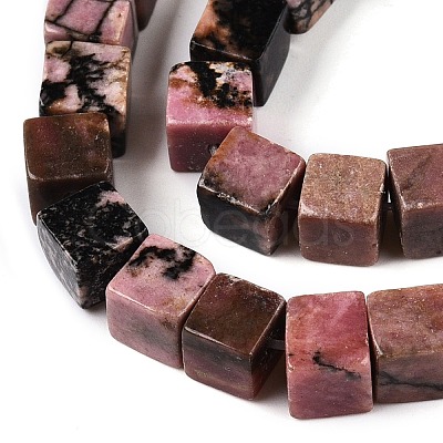 Natural Rhodonite Beads Strands G-T139-6x6-16A-1