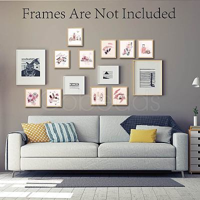 Chemical Fiber Oil Canvas Wall Art HJEW-WH0019-029-1