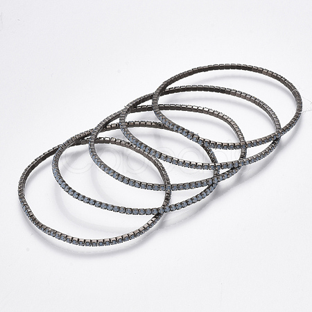 Brass Claw Chain Stretch Bracelets BJEW-T010-01B-01-1