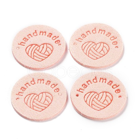 Microfiber Knitting Heart Label Tags PATC-PW0001-001M-1