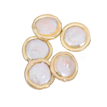 CHGCRAFT 5Pcs Natural Baroque Pearl Keshi Pearl Beads PEAR-CA0001-16-1