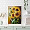 Sunflower DIY Natural Scenery Pattern 5D Diamond Painting Kits, Yellow, 400x300mm