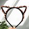 Natural Carnelian Hair Bands, Cat Eye Hair Bands, for Women Girls, 170x150mm