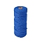 Cotton Macrame Cord, Round Macrame Rope for Wall Hangers, Boho Decorations, DIY Macrame Craft, Blue, 3mm, about 109.36 Yards(100m)/Roll