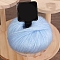 Mohair Glitter Yarn, for Weaving, Knitting & Crochet, Cornflower Blue, 1.5~2mm, about 25g/Skein