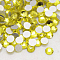 Glass Flat Back Rhinestone, Grade A, Back Plated, Faceted, Half Round, Citrine, SS10, 2.7~2.8mm, 1440pcs/bag