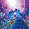 DIY Sea Animals Theme Diamond Painting Kits, Including Canvas, Resin Rhinestones, Diamond Sticky Pen, Tray Plate and Glue Clay, Dolphin Pattern, 400x300mm